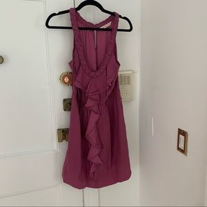 Rebecca Taylor 100% Silk Ruffled Mini Dress - 6